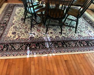 8 x 10 hand knot wool rug