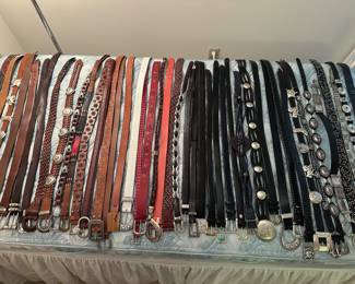 Women's leather small belts