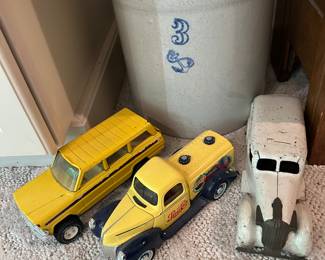 Vintage toy trucks