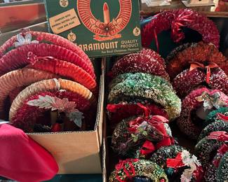 Bottle brush wreaths