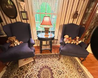 Fairfield wingback arm chairs