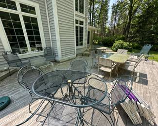 several pieces of outdoor patio furniture to choose from!