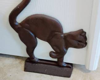 CAST IRON CAT DOOR STOP