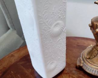 Vintage MCM Kaiser Matte White Bisque Vase - GERMANY