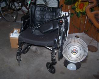 WHEEL CHAIR & HEATER