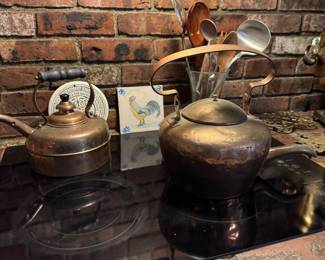Brass and Copper kettles