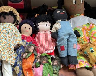 Vintage cloth dolls