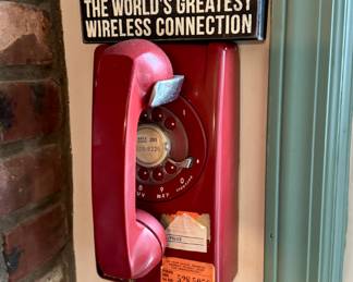 Vintage rotary wall phone