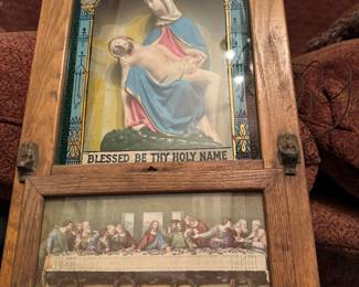 Vintage Catholic Viaticum Last Rite Box