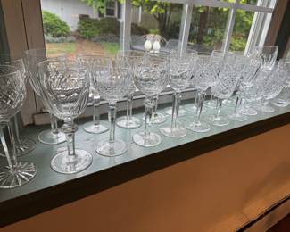 Assorted Crystal stemware