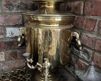 Antique brass Samovar