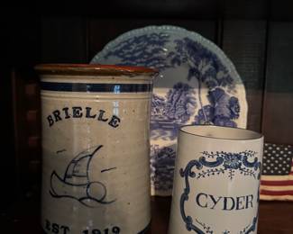Blue and White pottery