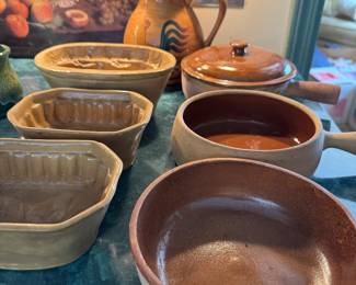 Antique pottery and molds