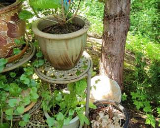 Pots and Stand - $29.99