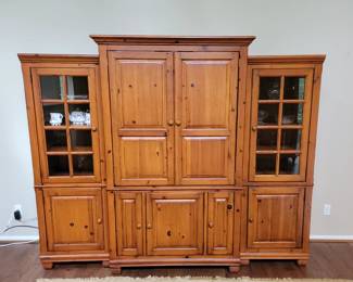Entertainment Center Three Parts - Center TV Cabinet - Two Side Cabinets Not Connected/Attached $174.99