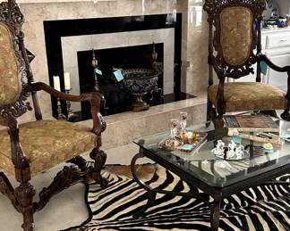 Beautiful home full of unique, fine pieces of gorgeous furnishings and decor.