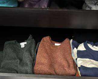 Sweaters, all stylish and all in great condition, some are cashmere