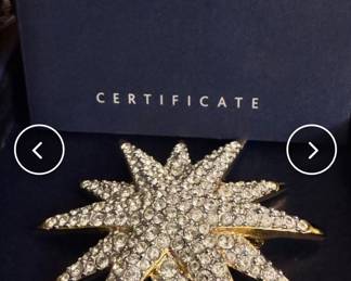 Swarovski crystal brooch 