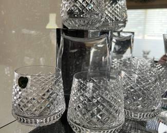 Alana Roly Poly rocks glasses, a retired Waterford pattern
