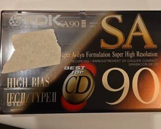 New TDK SA 90 tapes
