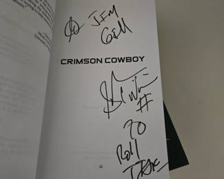 Crimson Cowboy autographed book