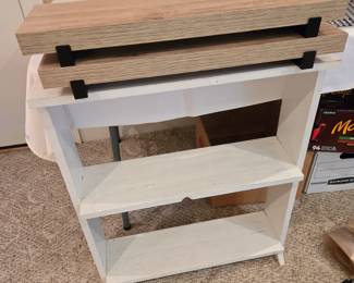 2 Wall shelves & small pine bookcase