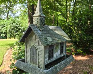 Church bird feeder