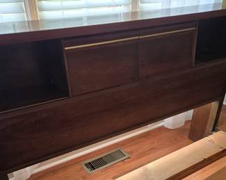 Full Bed frame w/ bookshelf headboard