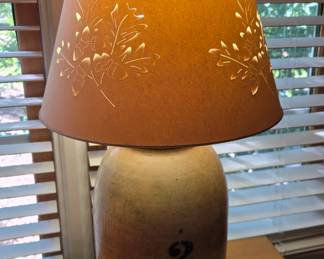 #2 Crock Lamp