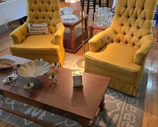 MCM Chairs (SOLD), Coffee & Side tables