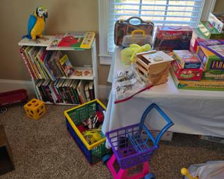 Games, toys, childrens' books