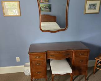Vintage Vanity & matching bench seat