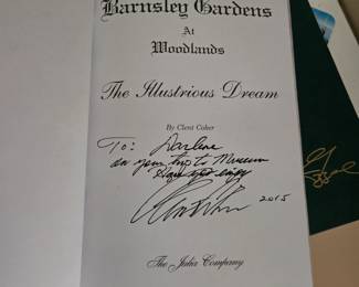 Clent Coker autographed book - Barnsley Gardens historian