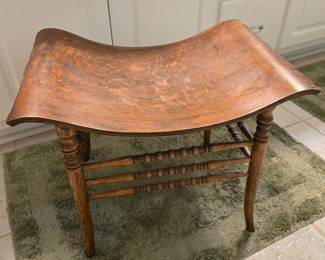 Bentwood tiger oak stool