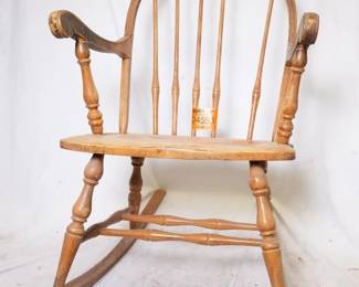spindle back rocking chair