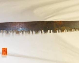 Atkins 2 man timber saw Antique