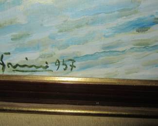 Steffans painting signature by the sea