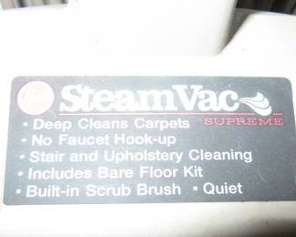 Steffans steam vac sign