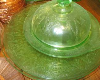 Steffans green covered dish