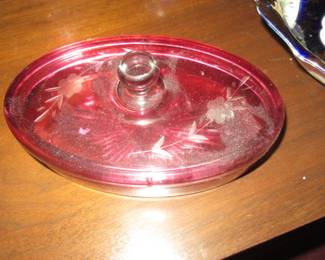 Steffans etched glass box