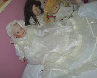 Steffans beautiful baby doll in christening gown