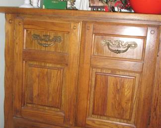 Steffans dresser with xmas