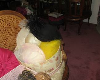 Steffans hats on the bench