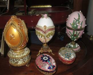 Steffans hand decorated eggs