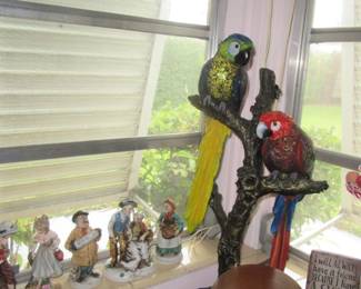 Steffans porcelain parrots