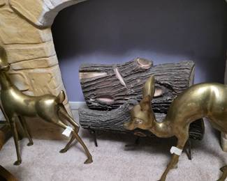 large brass deer
