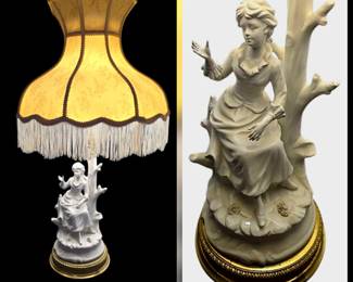 vintage fringed lamp