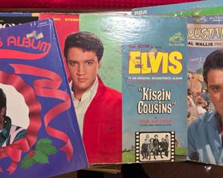 LPs, albums, vintage records, Elvis
