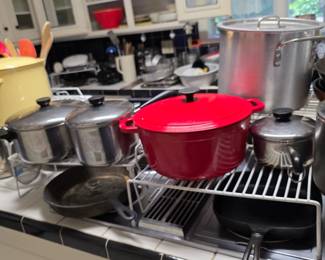 kitchen, pots & pans