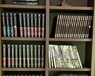 NICE SET OF LEATHER PADDED ENCYCLOPEDIA BRITANNICA.